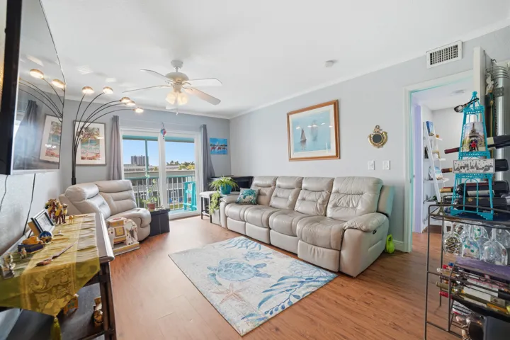Living Room w/Balcony Water View