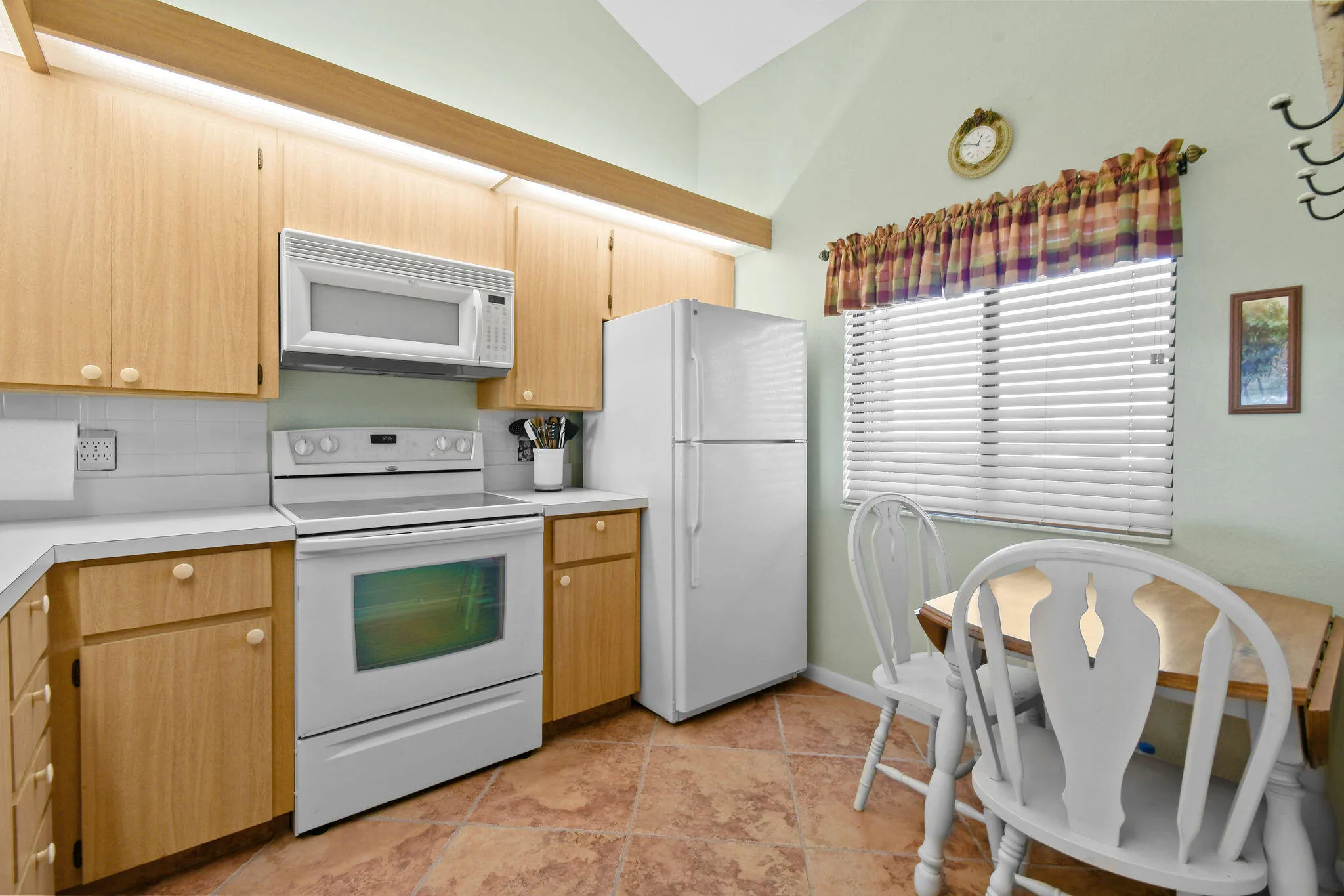 Modern kitchen and living space