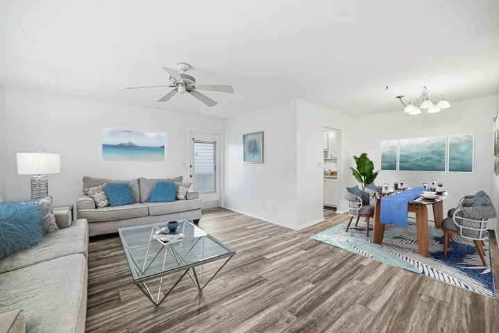Virtually Staged Dining/Living Area