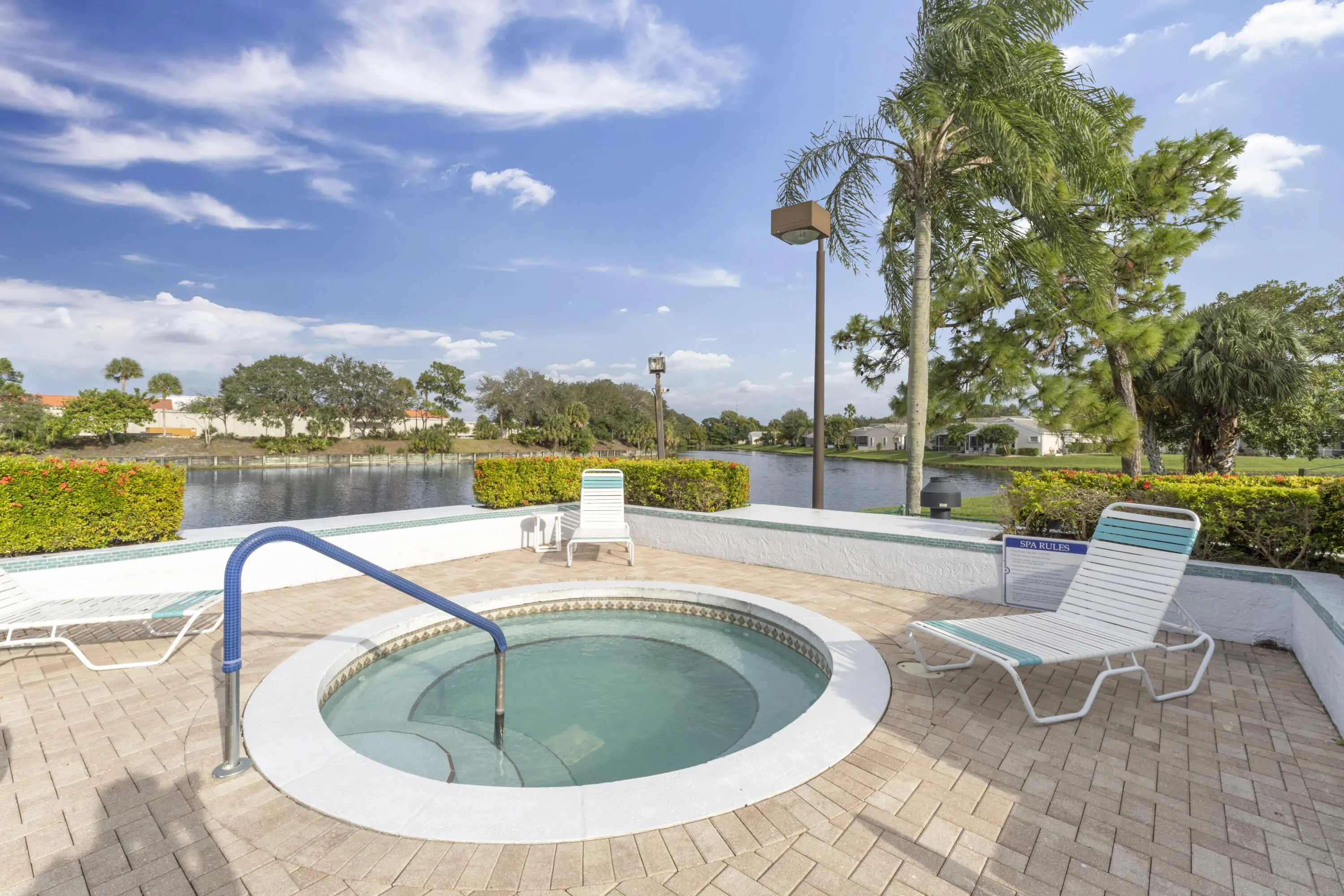 Club house hot tub