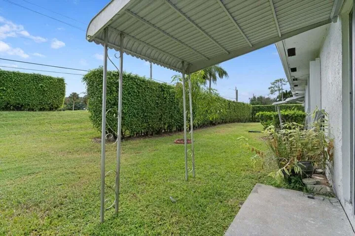 Rear patio