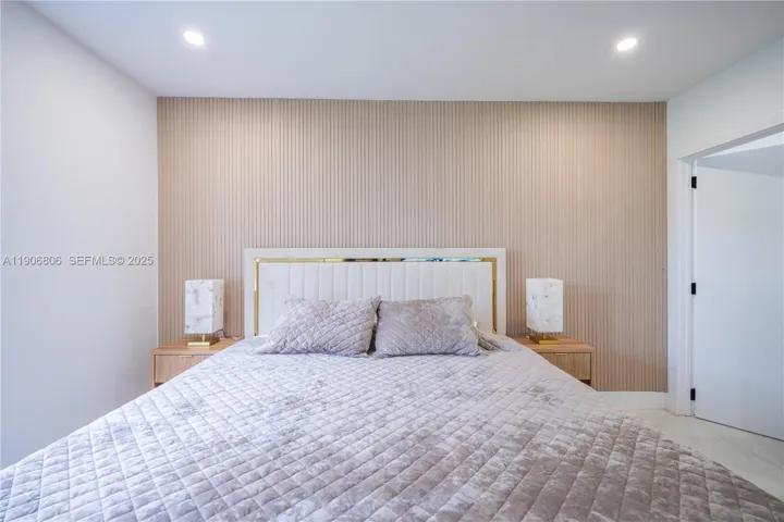 Master bedroom with king size bed