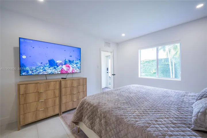 Master bedroom with king size bed