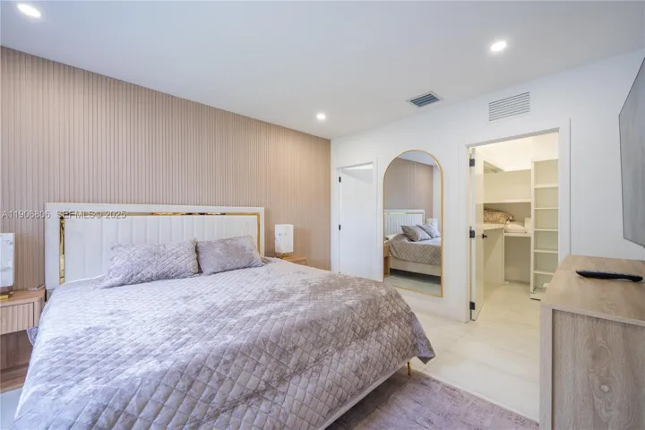 Master bedroom with king size bed