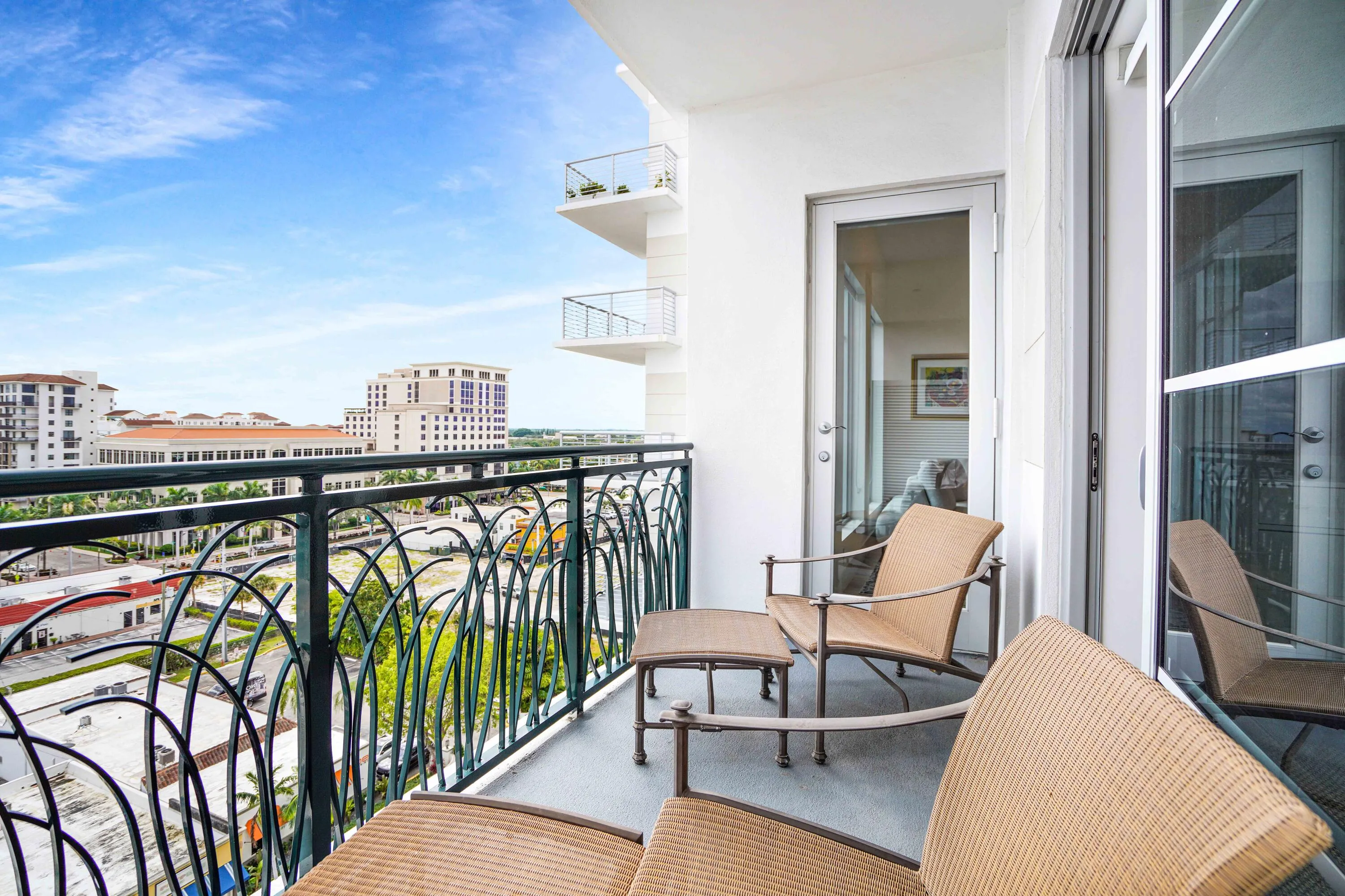 Private balcony offering outdoor space