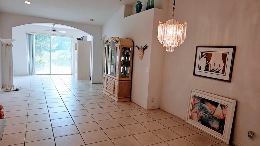 Dining Area Looking out towards patio