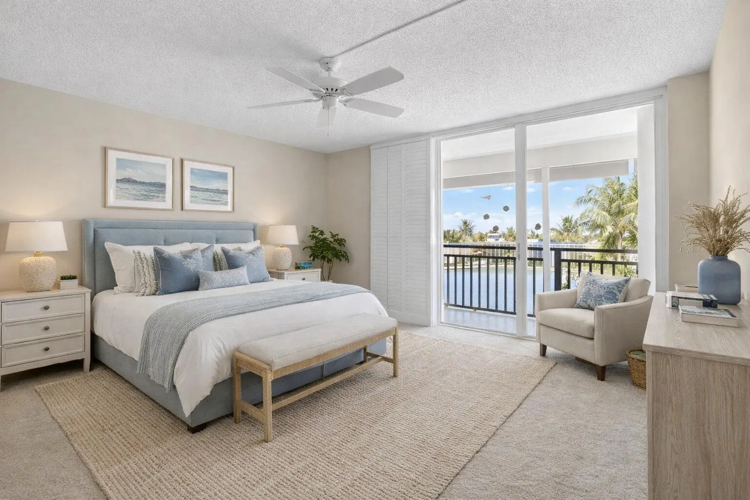 Primary bedroom Virtually Staged