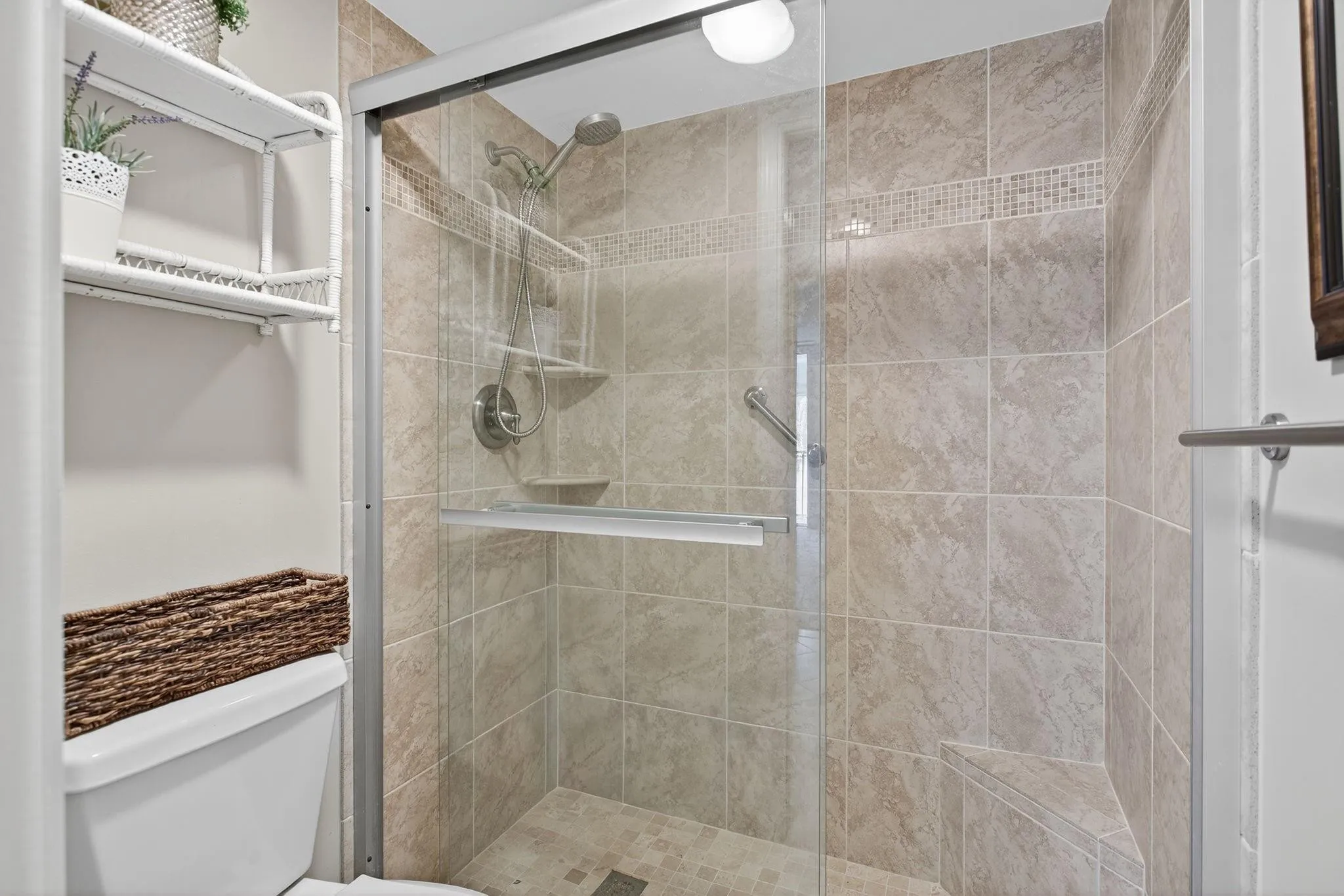 Primary bathroom with shower