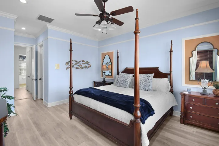 Primary Bedroom with Water views and Balcony