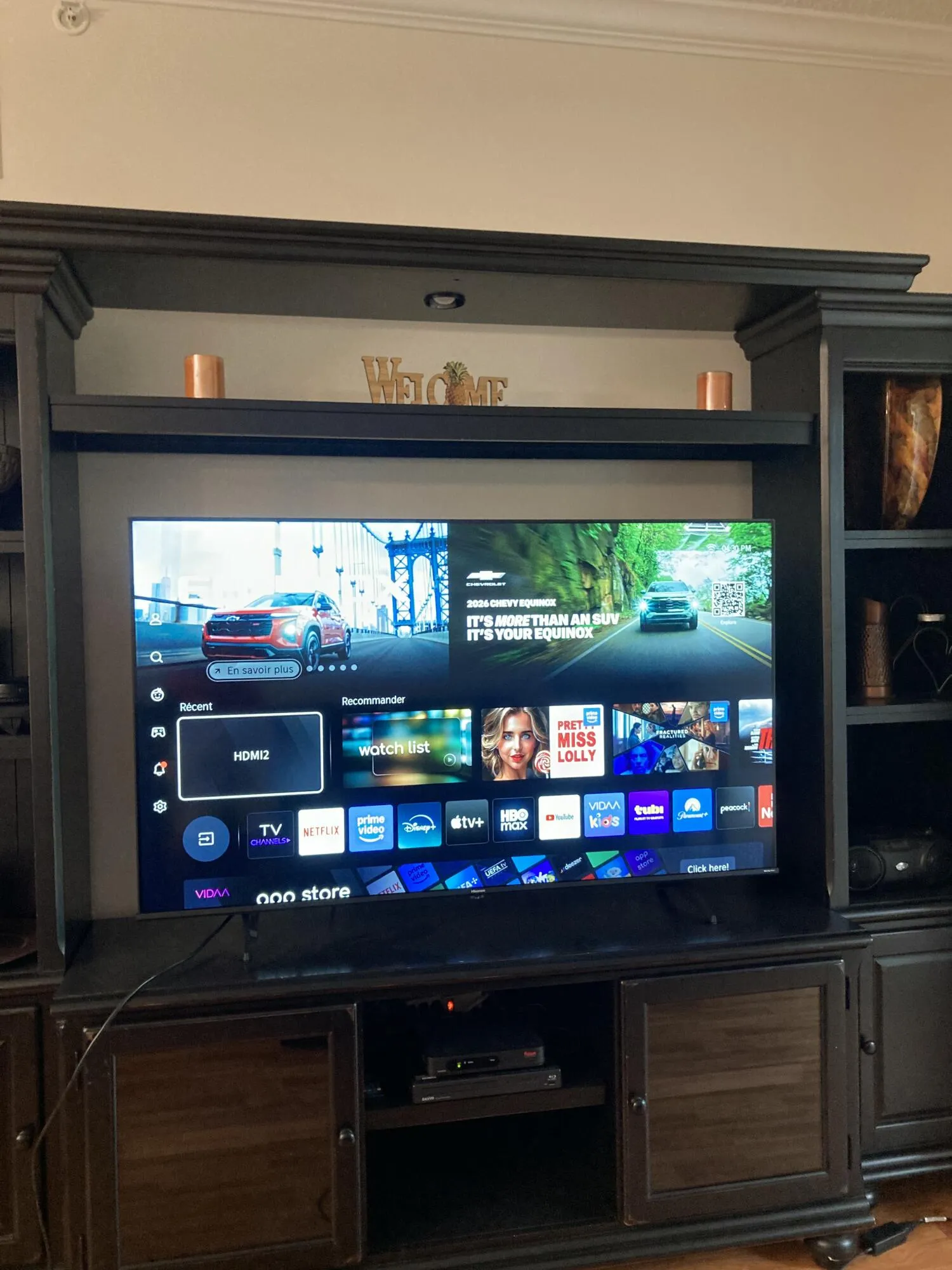 Larger TV Installed