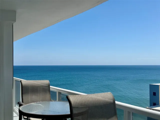 From balcony on South side of building and from the primary bedroom and living area.