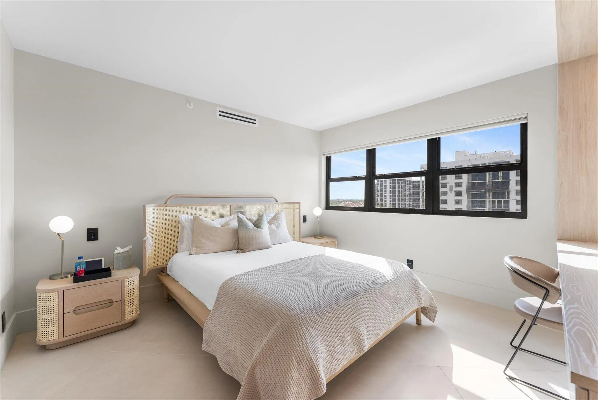 Guest Suite with En-Suite Bathroom and Custom Wood Design