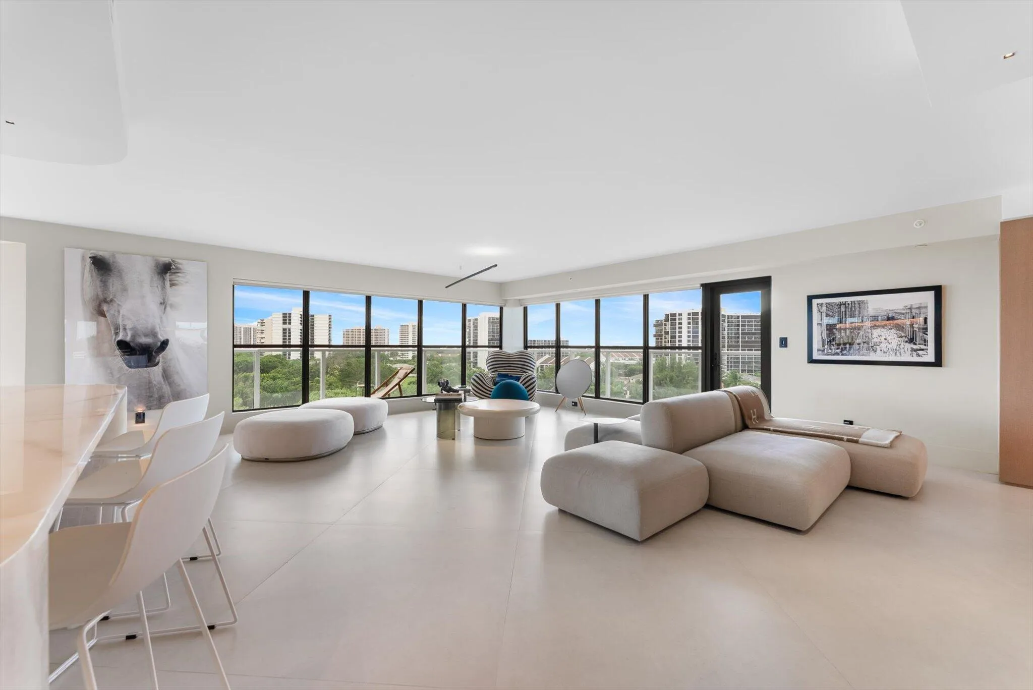 Expansive Open-Concept Living Room