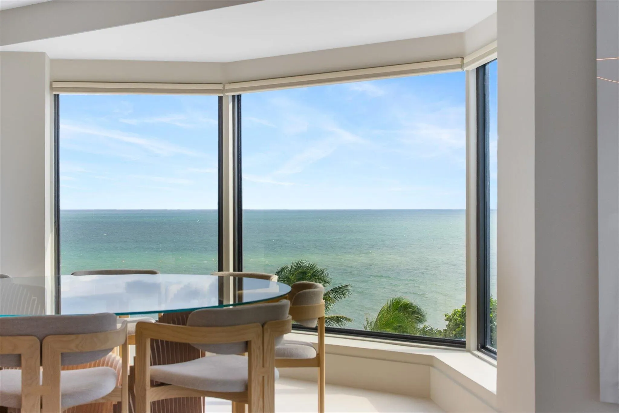 Ocean-View Dining surrounded by natural light...