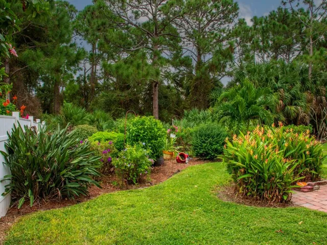 Private backyard backing to the preserve.