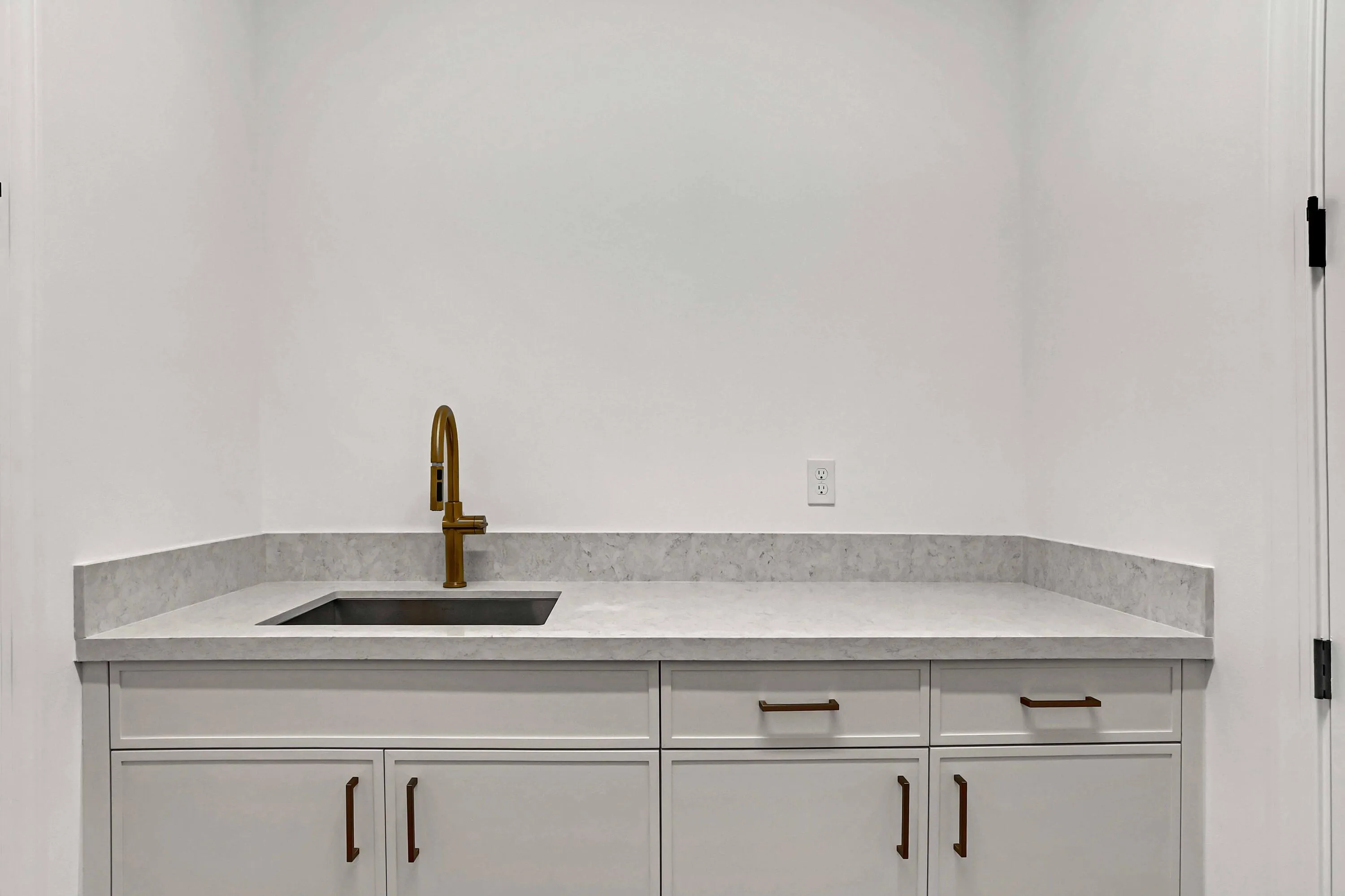 Laundry Room Sink and Countertop with cabinets