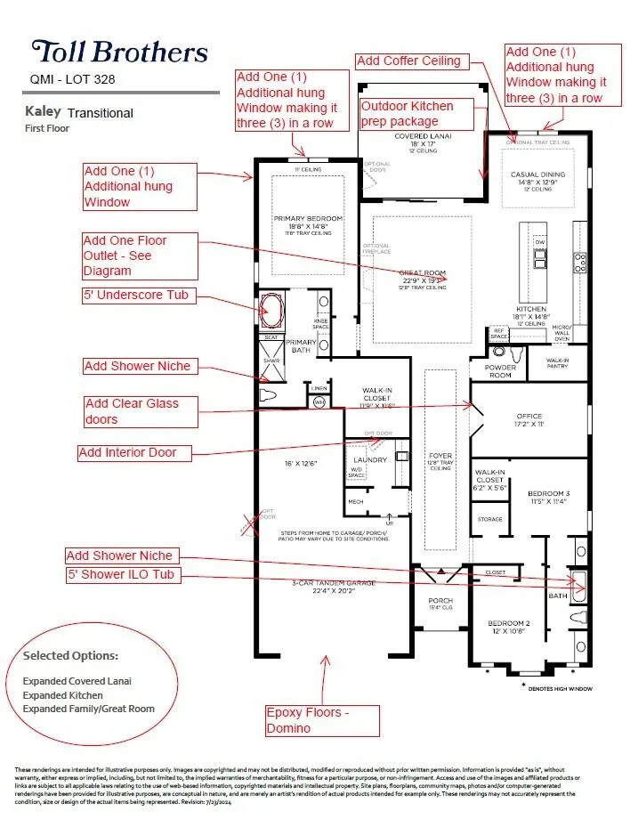 Floorplan w/ Options