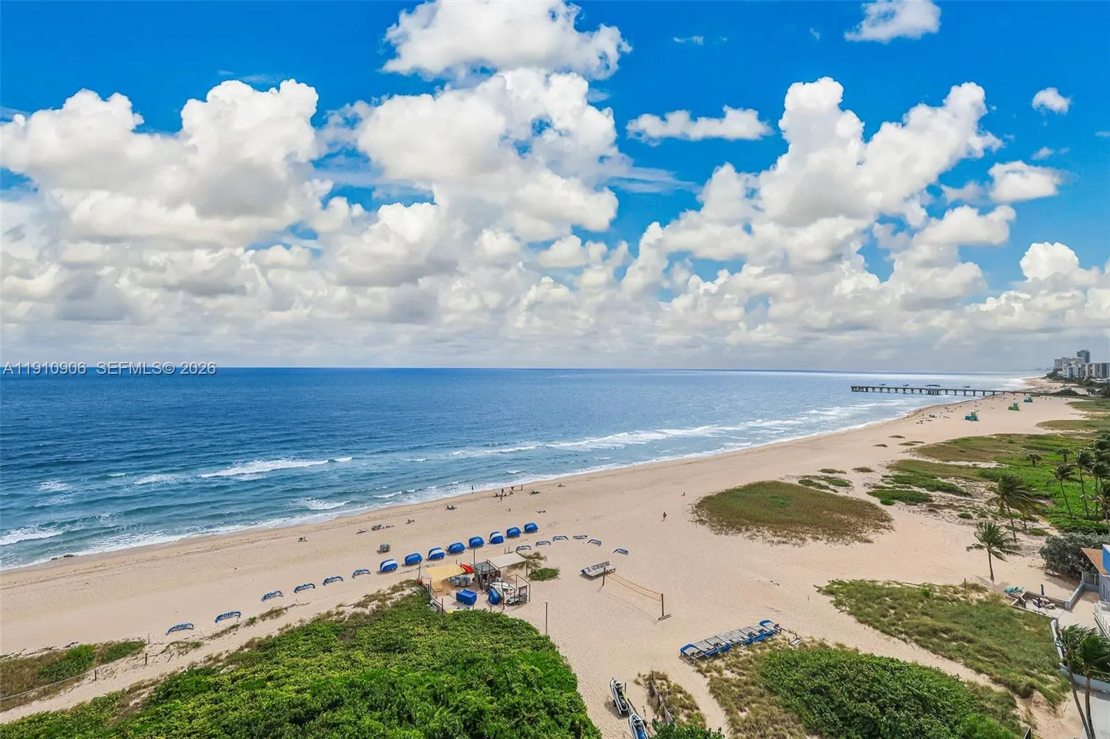 Looking SE toward Pompano Pier