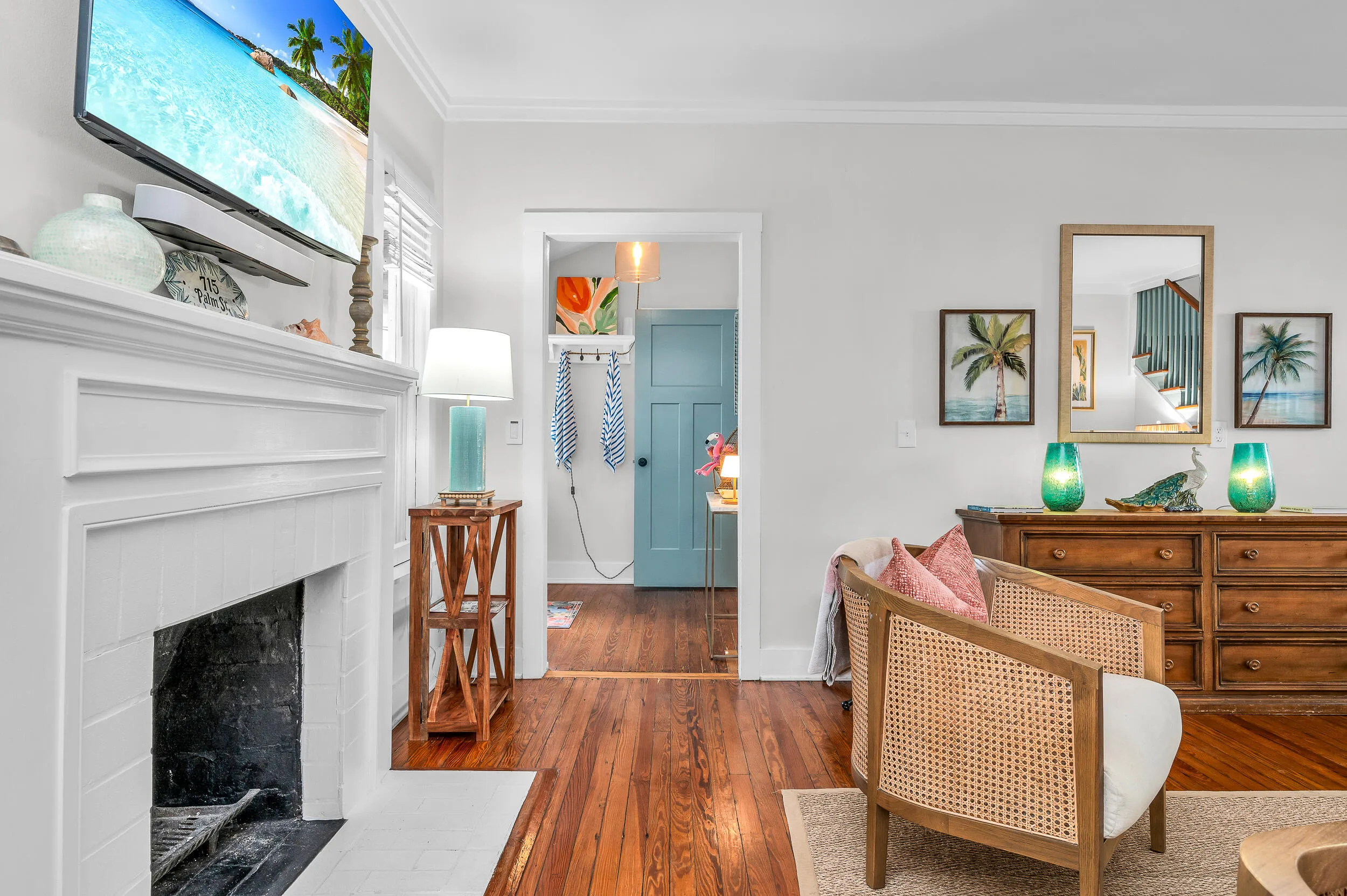 Living Room with Fireplace