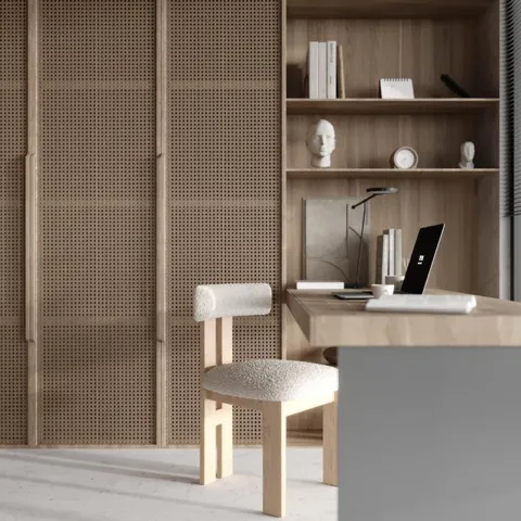 Las Molas Bedroom Closet and Desk Render