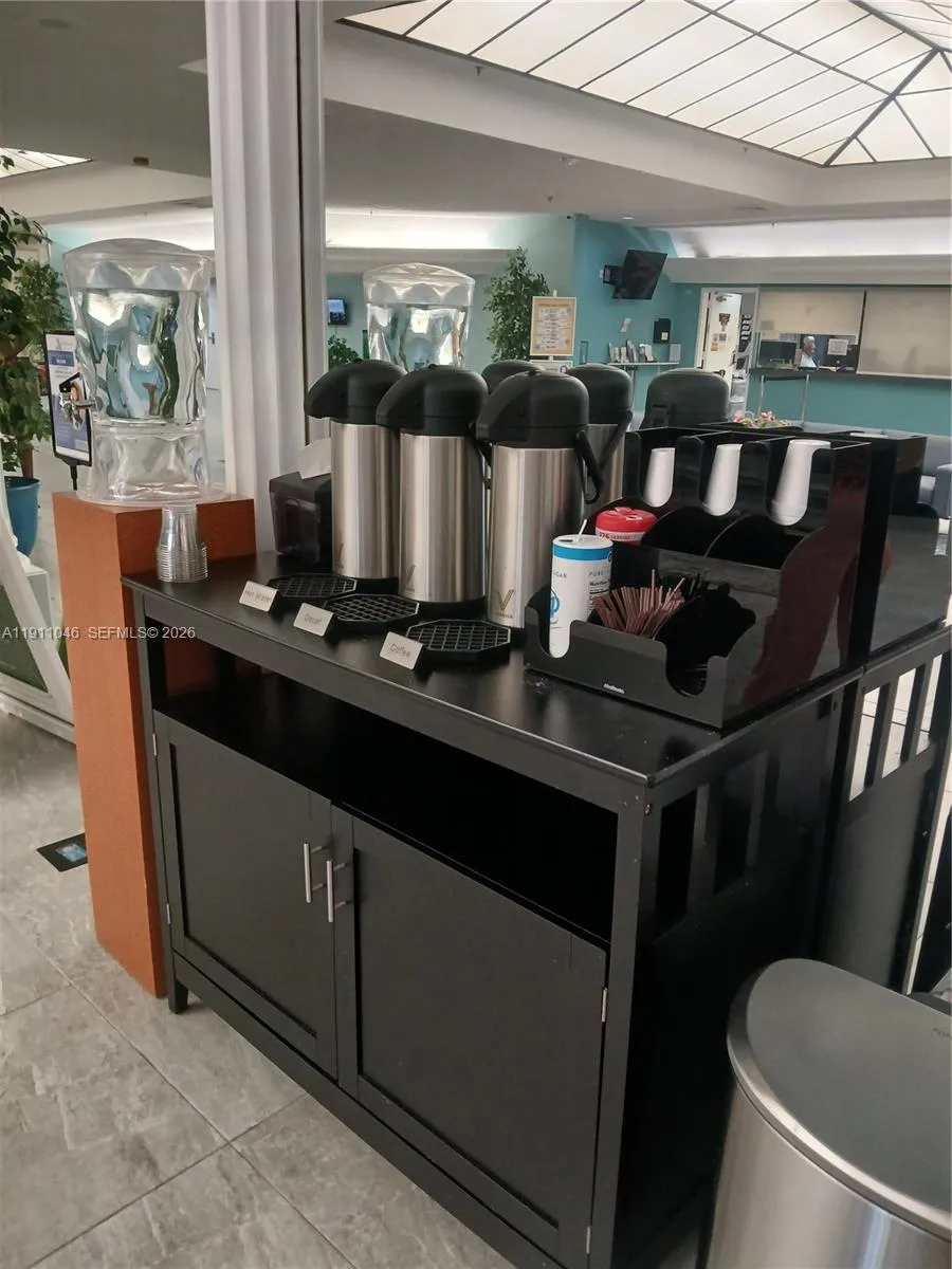 coffee bar in lobby