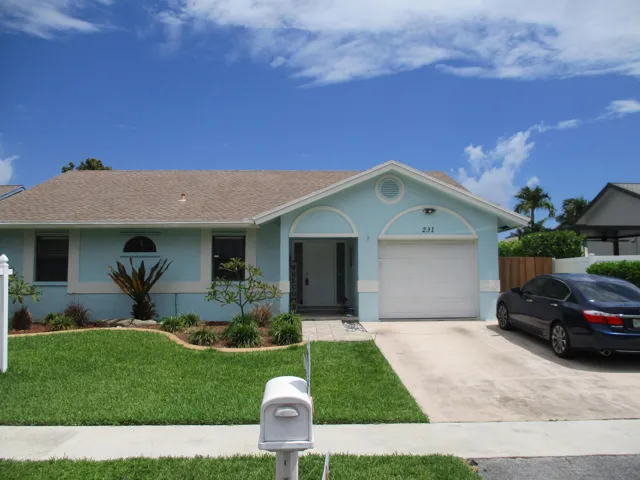 curb appeal, not a corner property.