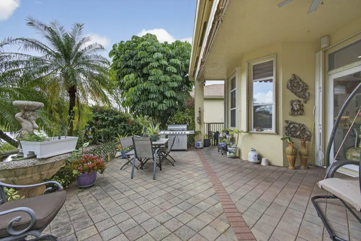 Rear view of patio