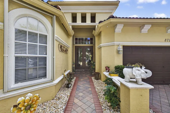 Patio entrance double door