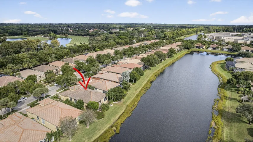 Aerial East lake view