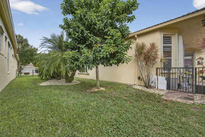 Large West side yard area
