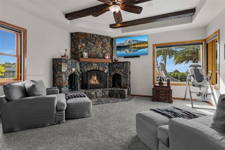 Fireplace in Master