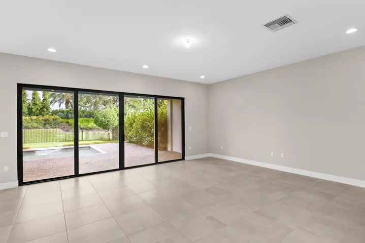 Family room next to kitchen