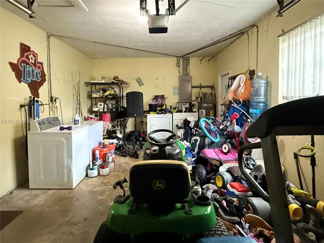 One Car Garage Interior View