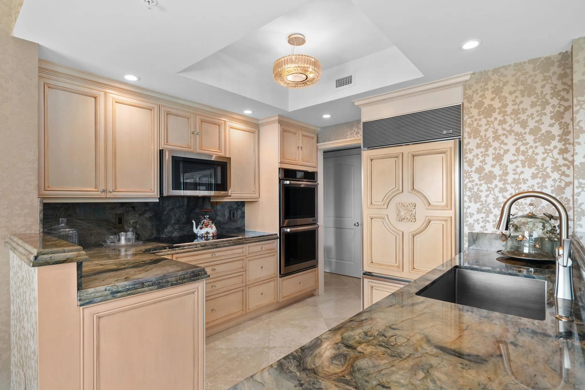 Kitchen is open to the Living area and breakfast room