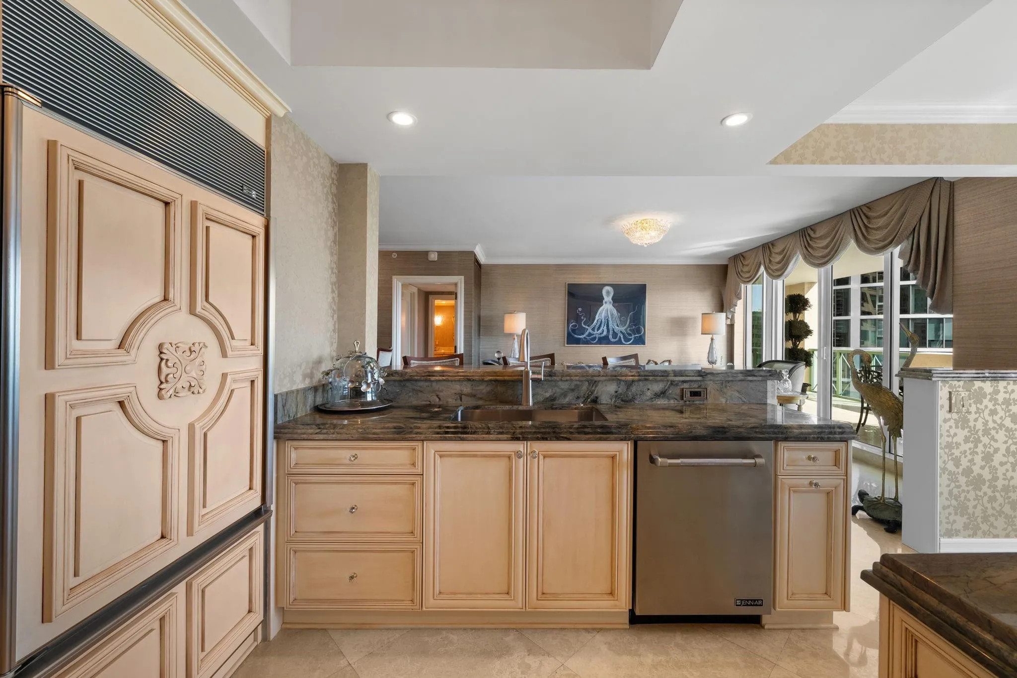 Everthing has been renovated including cabinetry and Jenn-Air appliances