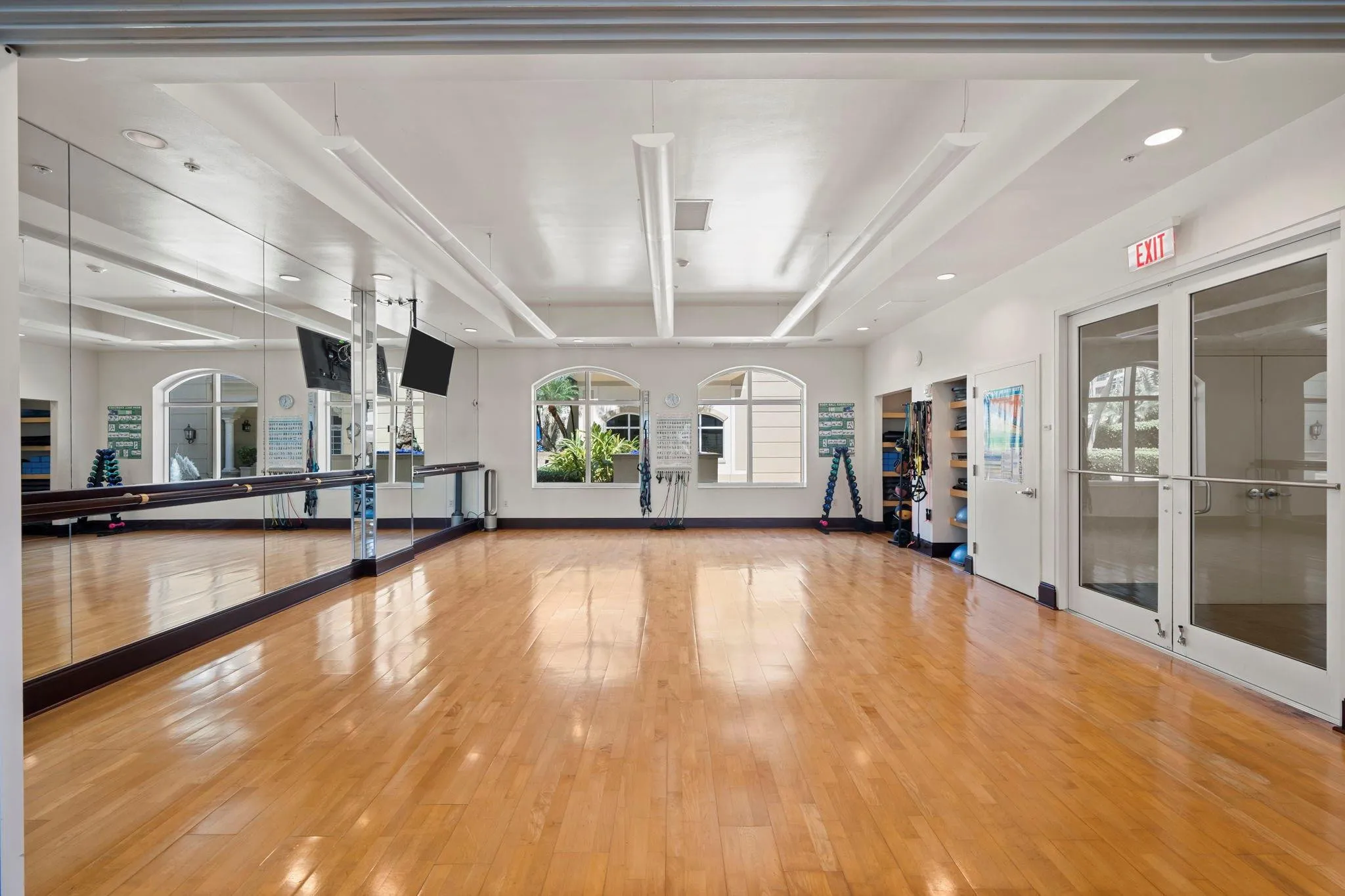 Fitness studio with group fitness classes