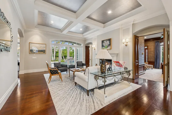 Living Room With Fireplace