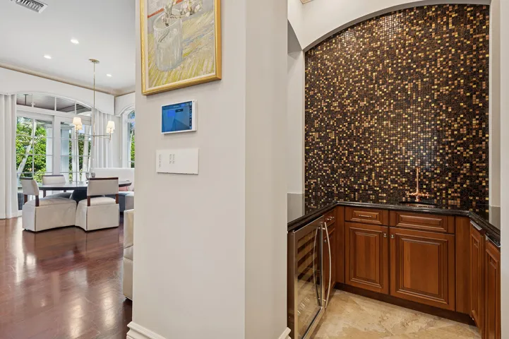 Mosaic Wall in Wet Bar