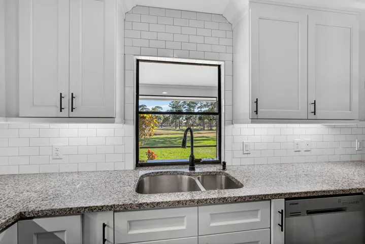 Golf course view from kitchen.