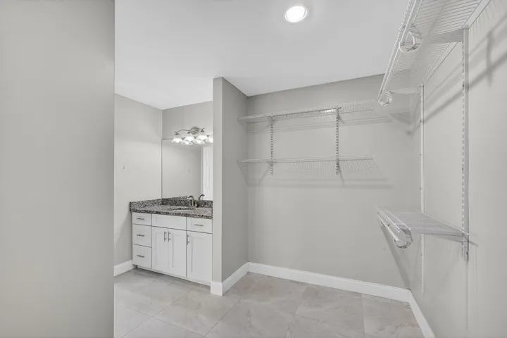 Master bath area.