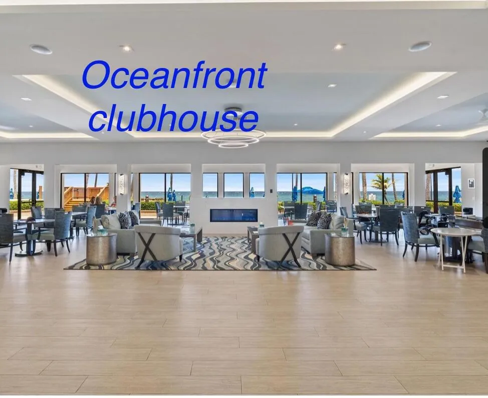FIREPLACE, OCEAN VIEW, DINING AND SO MUCH MORE HAPPENS IN THE MAIN CLUB ROOM.