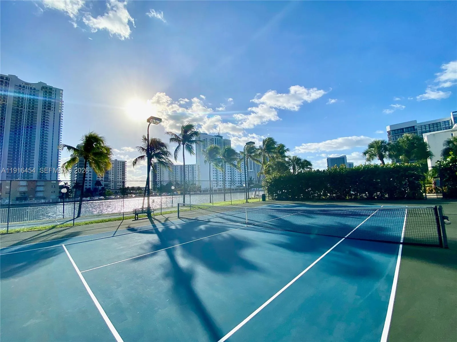 ... and did we mention waterfront tennis is available too? - Oceanview Park Condominium, Three Islands, Hallandale Beach, FL 33009. 1000 Parkview Drive, Unit #518.