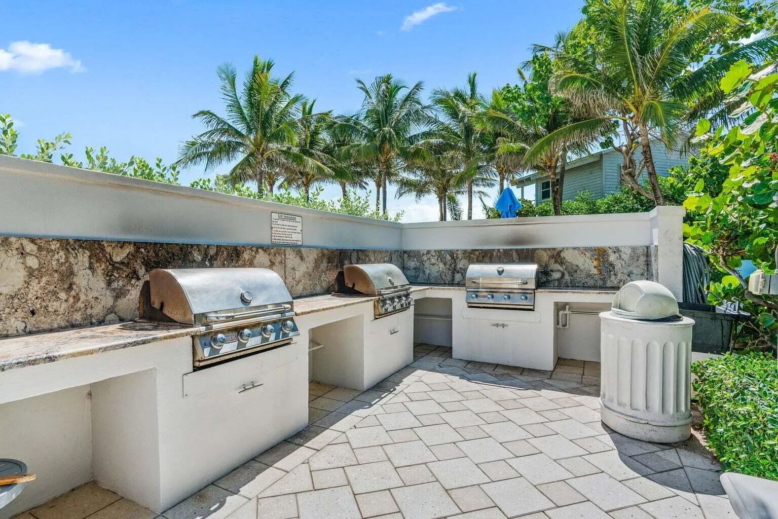 Pool-side Grilling Area