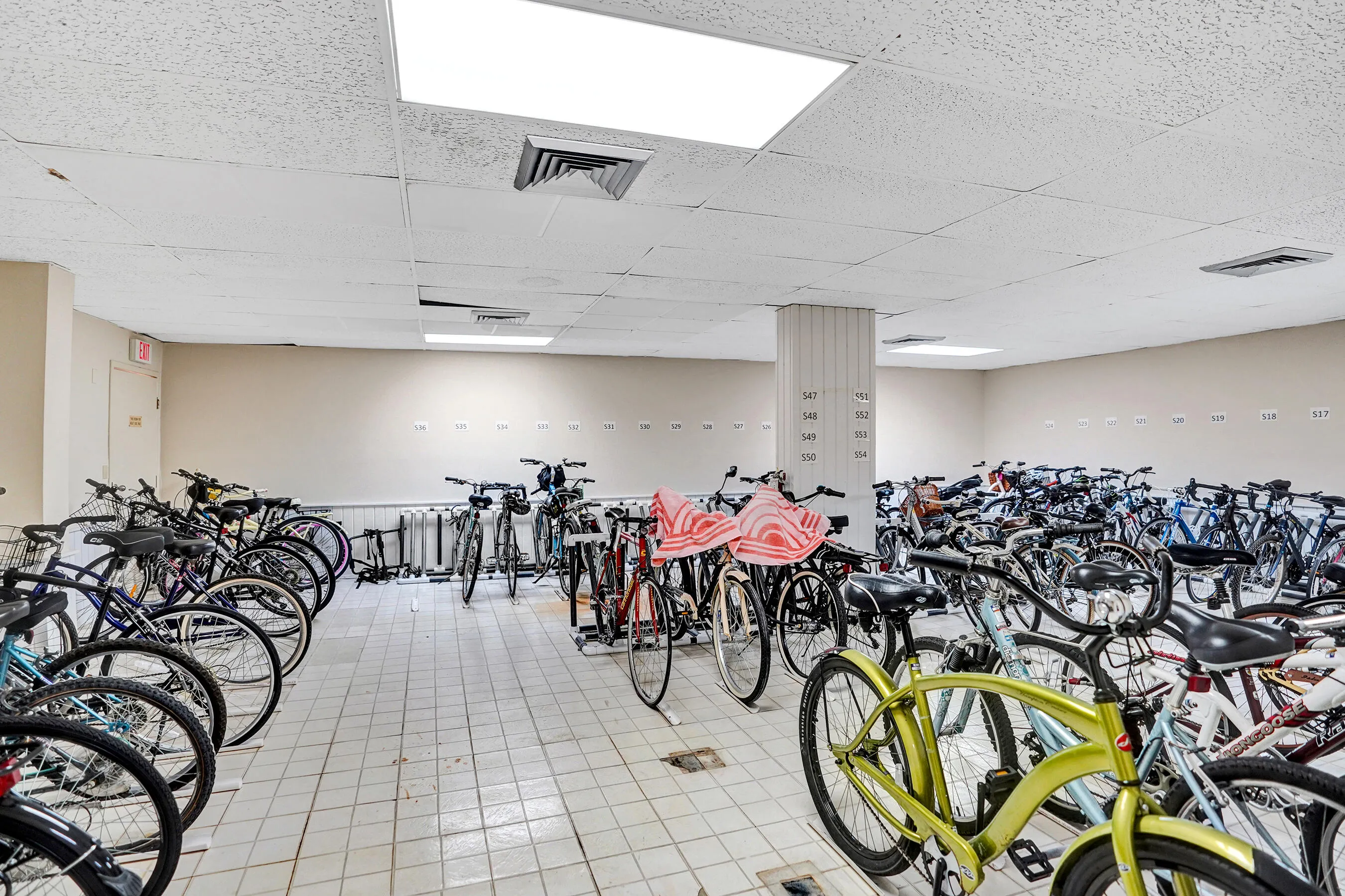 Rust-free space for bikes!