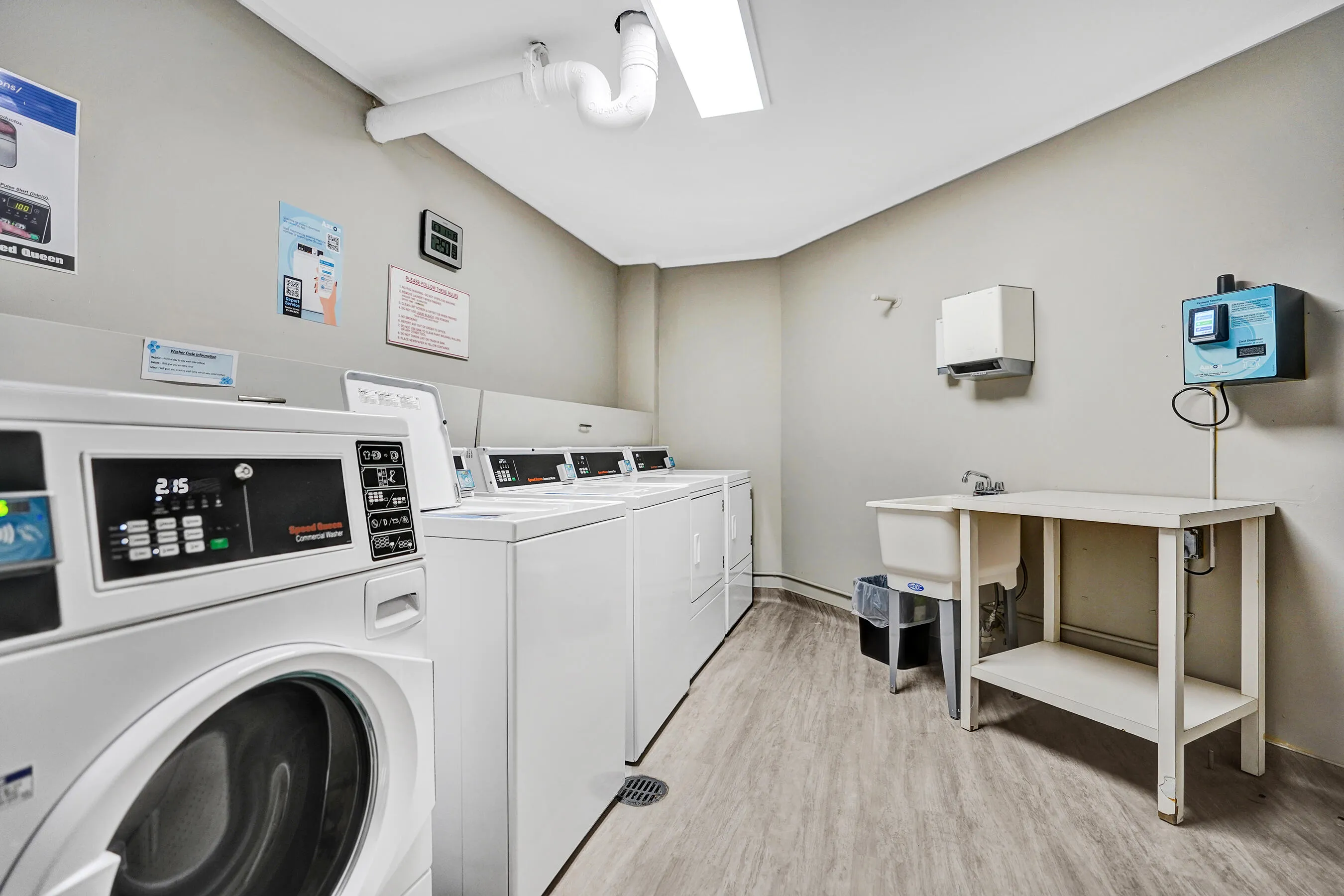 Bonus room with commercial washer and dryers. Unit has its own as well