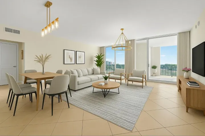 Living & Dining Virtually Staged ~