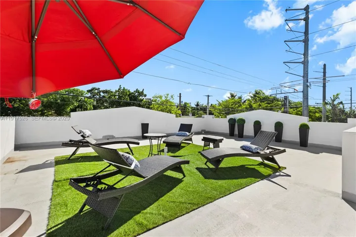 Rooftop Patio is 1,000 sq ft for each unit