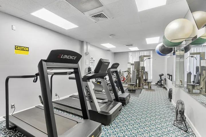 Well equipped gym