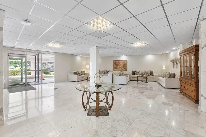 Inviting entrance and lobby