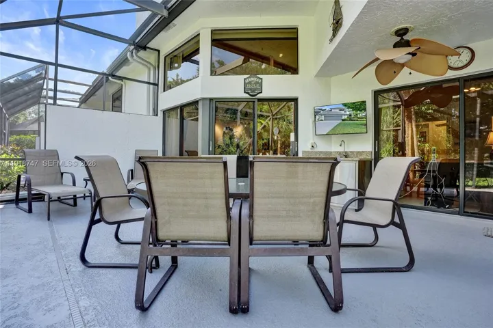 Large screened in patio